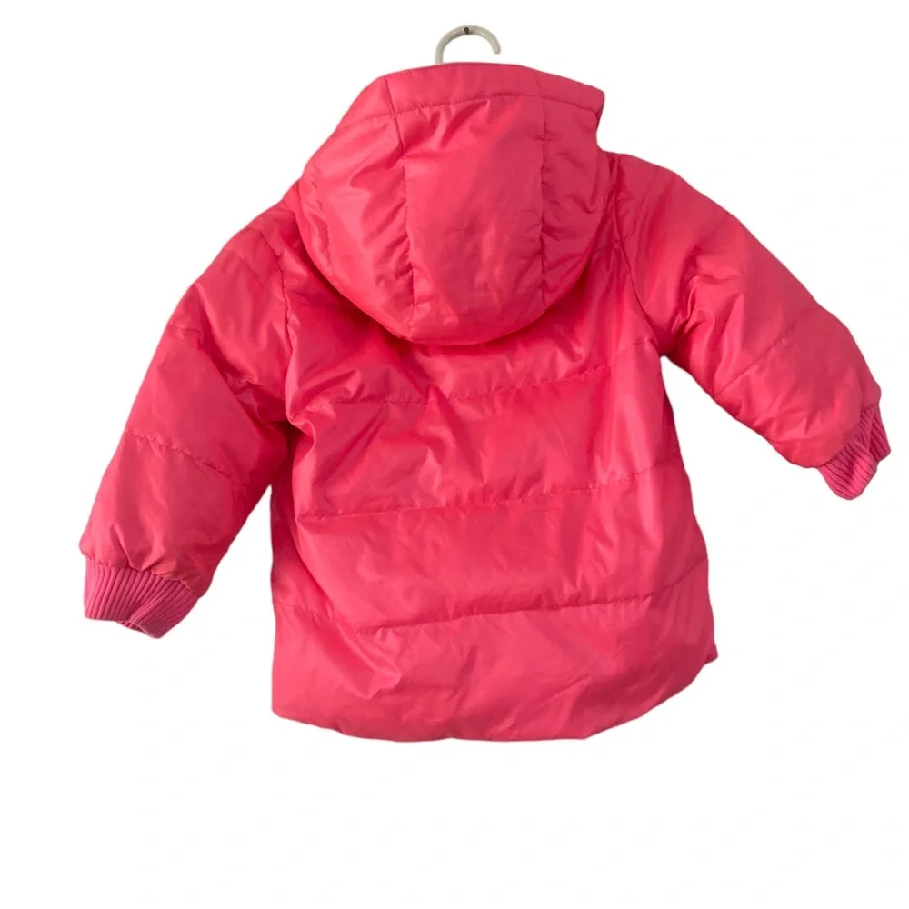 J Crew‎ Baby Coat Hot Pink Size 12-18 months (Few stains shown in pictures)